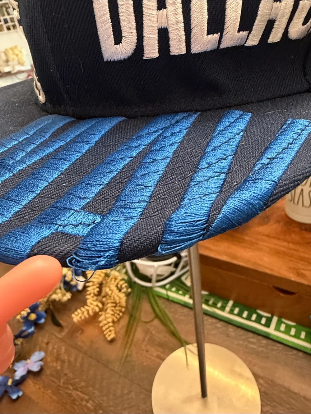 NBA Dallas Mavericks Novelty Snapback Hat - Multi-Print Embroidery GUC 🏀 🧡🔥🏀🧡🔥